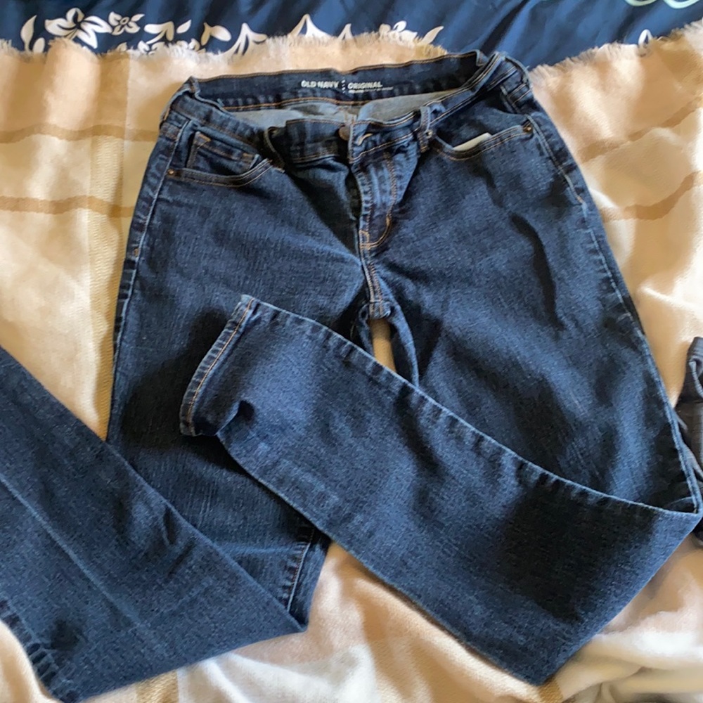 Old navy original mid rise blue jeans